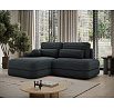 Ripeli Corner Sofa Bed with Storage, Dark Green Velvet, Left-Hand Facing Modullo 35 180x128 Left 1