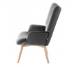 Křeslo B2 MOSS PLUS 2v1 velur šedé 70x95cm 890050