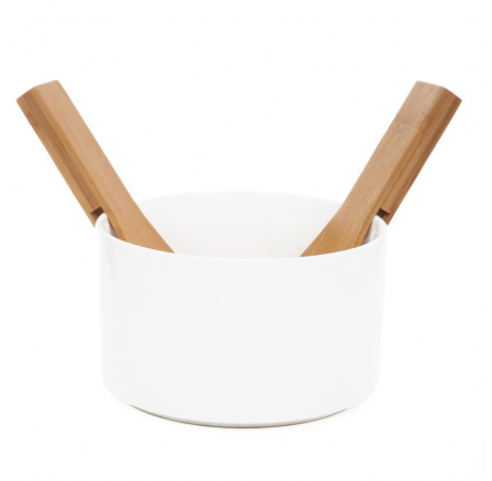 Miska na salát B2 FINCAN s bambusovými lžícemi 17 cm 732997