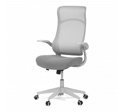 Kancelářská židle, houpací mechanismus, šedá síťovina, KA-A182 GREY
