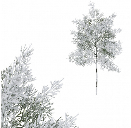 Túje - umělá větev, délka 44 cm, zasněžená Túje - umělá větev, délka 44 cm, zasněžená