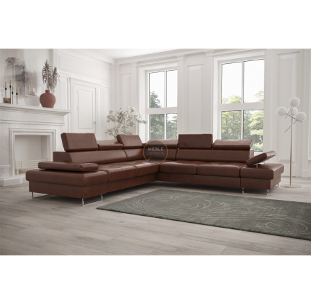 Rohová sedací souprava GALAXY MAX s funkcí spaní 280X280 přírodní kůže - Levá strana, přírodní kůže - volitelná barva Rohová sedací souprava GALAXY MAX s funkcí spaní 280X280 přírodní kůže - Levá strana, přírodní kůže - volitelná barva