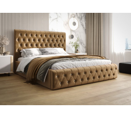 Postel VALENTINO s úložným prostorem - 180x200, Dřevěná
