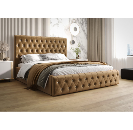 Postel VALENTINO s úložným prostorem - 180x200, Dřevěná Postel VALENTINO s úložným prostorem - 180x200, Dřevěná