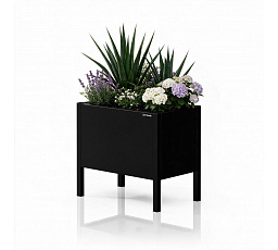 Kryt na květináč kovový malý černý: DAISY 400 x 350 x 250 mm