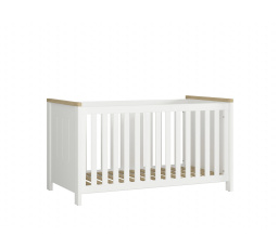 DREVISO BABY LOZ/140x70 bílá/dub westminster (včetně ROŠTU)