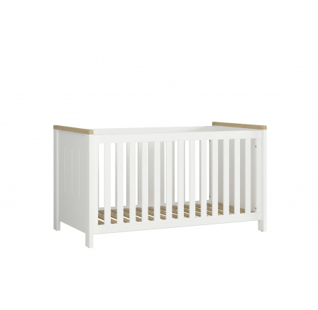 DREVISO BABY LOZ/140x70 bílá/dub westminster (včetně ROŠTU)