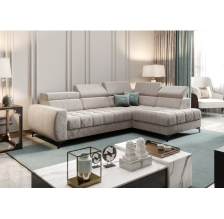 Rohová sedací souprava PORTO MINI 170X255 cm - pravá, béžová Rohová sedací souprava PORTO MINI 170X255 cm - pravá, béžová