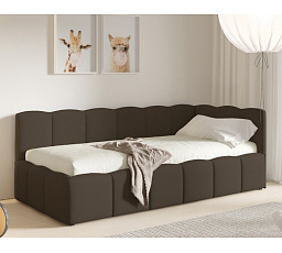 Postel TUNIS 200 x 120, nízký bok, Velutto 6, Pravá