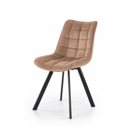 Jídelní židle K332 VELVET, Béžový Bluvel 28/Černá