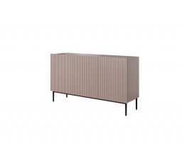 Komoda Nicole 150 cm - Antická Růžová MDF/černé nohy