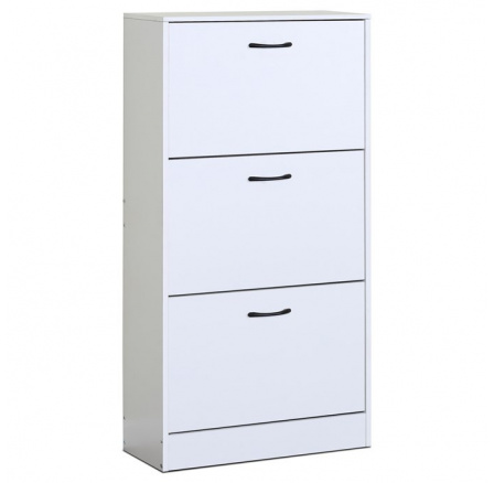 Botník, mdf, bílá, ABO-G1016 WT