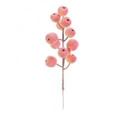 Jablíčka mini - umělý trs, oranžová, cena za balení (10 ks)
