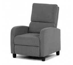 Relaxační křeslo, šedá, manšestrová látka, TV-4011 GREY2