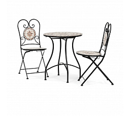 Zahradní set, kov, keramická mozaika, US1600 SET