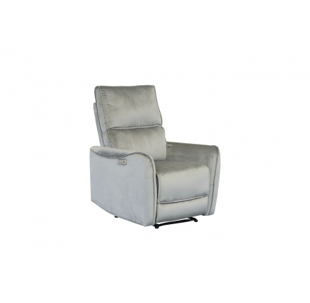 PŘEDPRODEJ -15% do 09.10 ! Elektricky polohovatelné relaxační křeslo velvet šedé FR9-FXJG