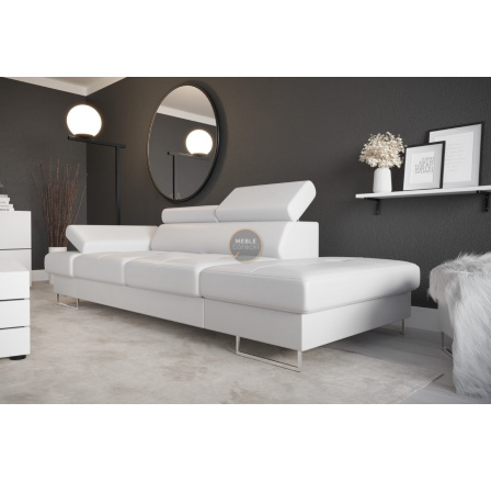 Sofa GALAXY II lenoška 235 cm - bílá eko kůže, pravá strana Sofa GALAXY II lenoška 235 cm - bílá eko kůže, pravá strana
