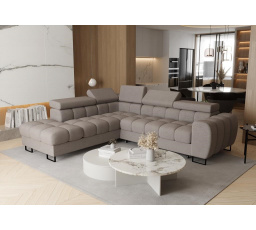 Rohová sedací souprava ASPEN 260x225 cm - šedá , levá