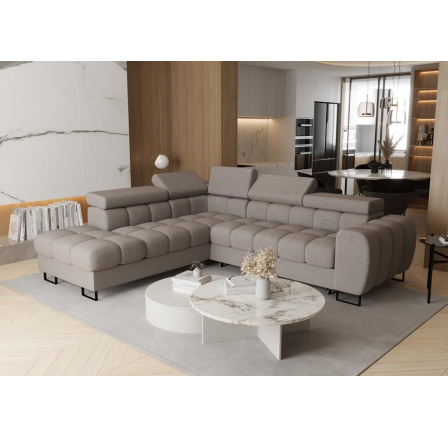 Rohová sedací souprava ASPEN 260x225 cm - šedá , levá Rohová sedací souprava ASPEN 260x225 cm - šedá , levá