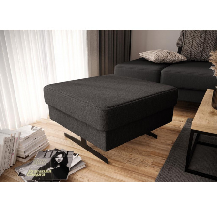 Taburet  EMPORIO 70 x 70 cm - tmavě šedá