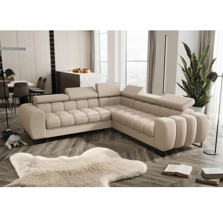 Rohová sedací souprava ASPEN MAX 260x260 cm přírodní kůže - levá, Kůže ecru Rohová sedací souprava ASPEN MAX 260x260 cm přírodní kůže - levá, Kůže ecru