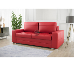Sofa VERONA III 190 cm přírodní kůže - červená kůže