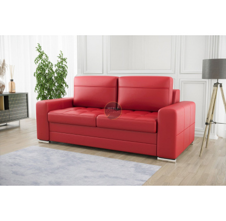 Sofa VERONA III 190 cm přírodní kůže - červená kůže Sofa VERONA III 190 cm přírodní kůže - červená kůže