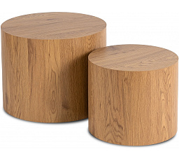 Sada stolků LEILA Dub Přírodní