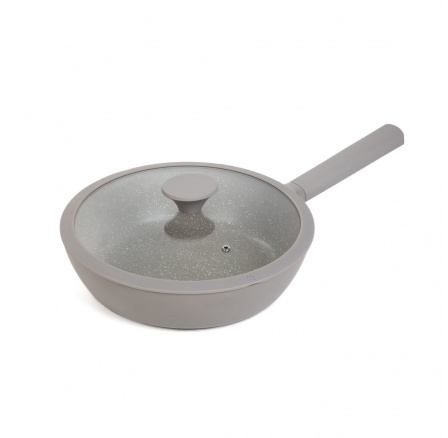 TRISTAN hluboká pánev s poklicí šedá 28 cm 887821