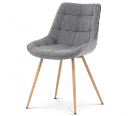 Jídelní židle, šedá, látka, CT-394 GREY2