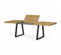 Jídelní stůl rozkládací 160-240x90 cm, lamino, dub, HT-R5624 OAK