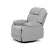Relaxační křeslo, šedá, látka, TV-4088 SIL2