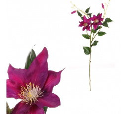 Clematis - umělá řezaná květina, světle fialová