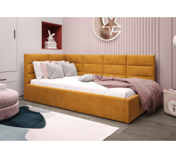 Postel ZAZU - žlutá - T48, Levá strana