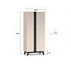 Skříň FRESHION 01, kašmír / černá