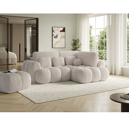 Cozion Corner Sofa Bed with Storage, White Velvet, Right-Hand Facing Modullo 01 202x140 Right 1 Cozion Corner Sofa Bed with Storage, White Velvet, Right-Hand Facing Modullo 01 202x140 Right 1