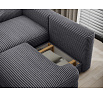 Ripeli Corner Sofa Bed with Storage, Grey Velvet, Left-Hand Facing Modullo 04 180x128 Left 1