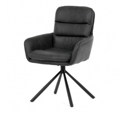Jídelní židle, šedá, látka vintage, DCH-356 GREY2