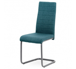 Jídelní židle, modrá, látka, DCL-400 BLUE2