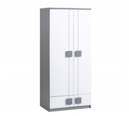 Systém "GUMI" G1 (Skříň 2D 2S) - Barva: bílý brilant