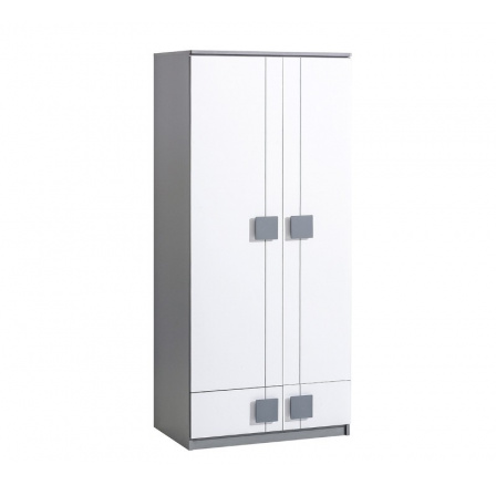 Systém "GUMI" G1 (Skříň 2D 2S) - Barva: bílý brilant Systém "GUMI" G1 (Skříň 2D 2S) - Barva: bílý brilant