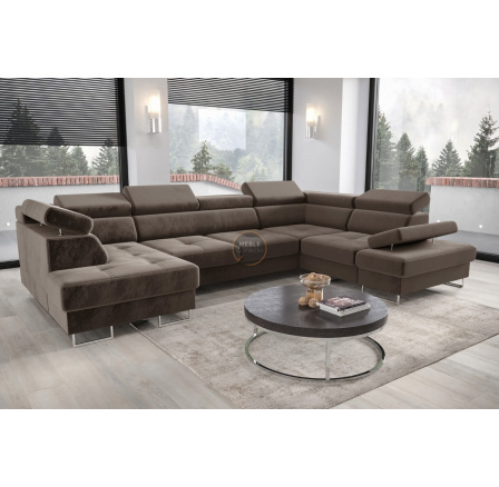 Rohová sedací souprava GALAXY MAX II s funkcí spaní 210x350x165 - volitelný odstín - pravá Rohová sedací souprava GALAXY MAX II s funkcí spaní 210x350x165 - volitelný odstín - pravá