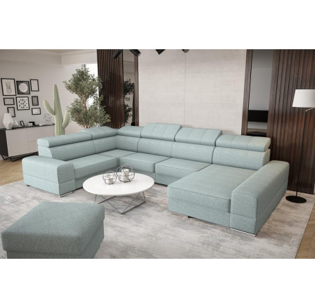 Rohová sedací souprava ROYAL MAX II průměr 30x375x185 - mátová , levá Rohová sedací souprava ROYAL MAX II průměr 30x375x185 - mátová , levá