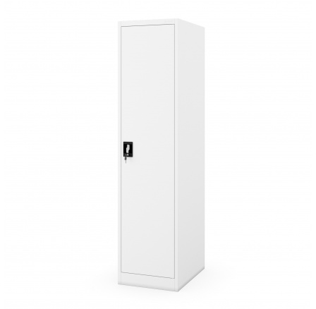 Bílá kartotéková skříň na klíč ALEX D600 450 x 1850 x 600 mm