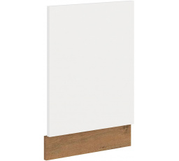 Dvířka na myčku s panelem VEGAS - ZM 570 x 446, Dub Lancelot / Bílý lesk