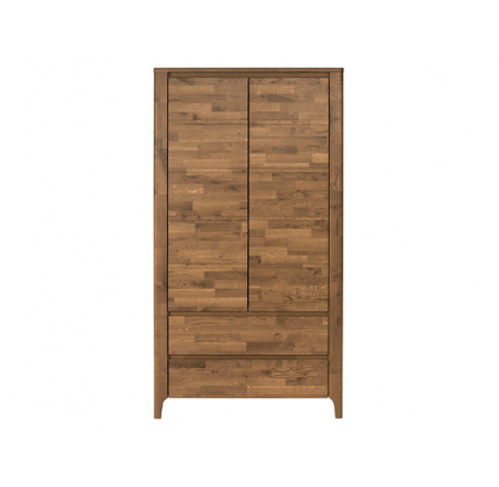 Skříň SAWIRA SZF2D2S dub butcherblock (BIO lak)