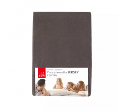 Prostěradlo JERSEY šedé - 80 x 200
