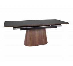 Jídelní stůl MONACO, Černá / Ořech