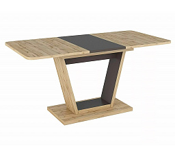 Jídelní stůl NIGEL, Dub Wotan/Hnědá