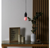 Závěsná lampa žárovka multicolor černá